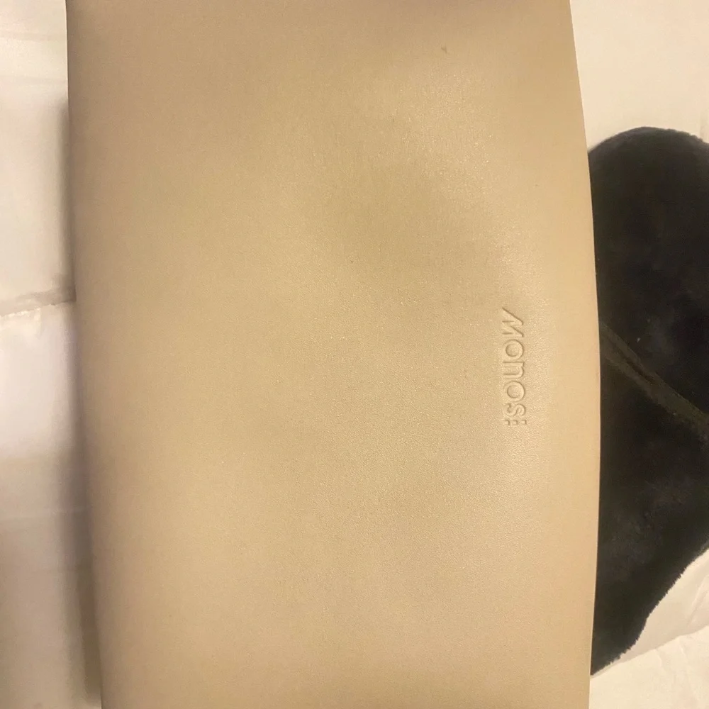 Monos Vegan Leather Large Toiletry Case in Ivory - Picture 14 of 14